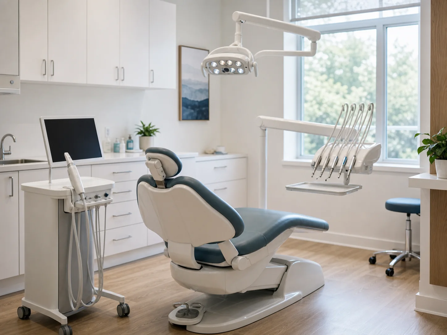 A bright, modern Dentaire treatment room